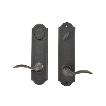 Weslock Left Hand Carlow Tramore Dummy Handle Black L7645H2H20020